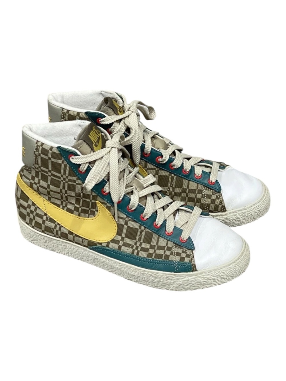 Nikes Blazer Womens 8 Piet Mondrian Geometric Classic Check multicolor